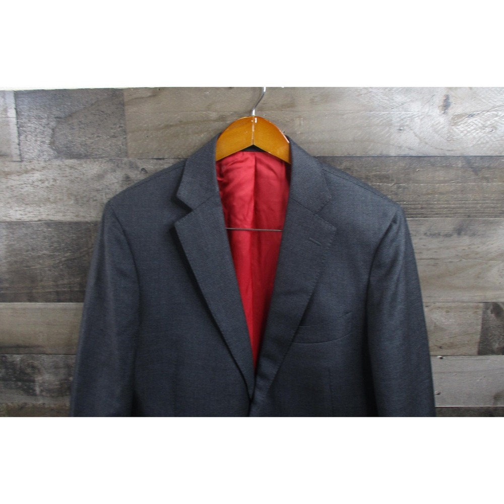 Suitsupply Blazer Mens 42L Gray Sienna Pure Wool Vitale Barberis Canonico VBC